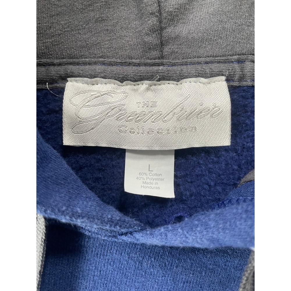 The Greenbrier Resort WV Mens Large Hoodie Blue Embroidered Fleece Sweatshirt - Picture 2 of 12